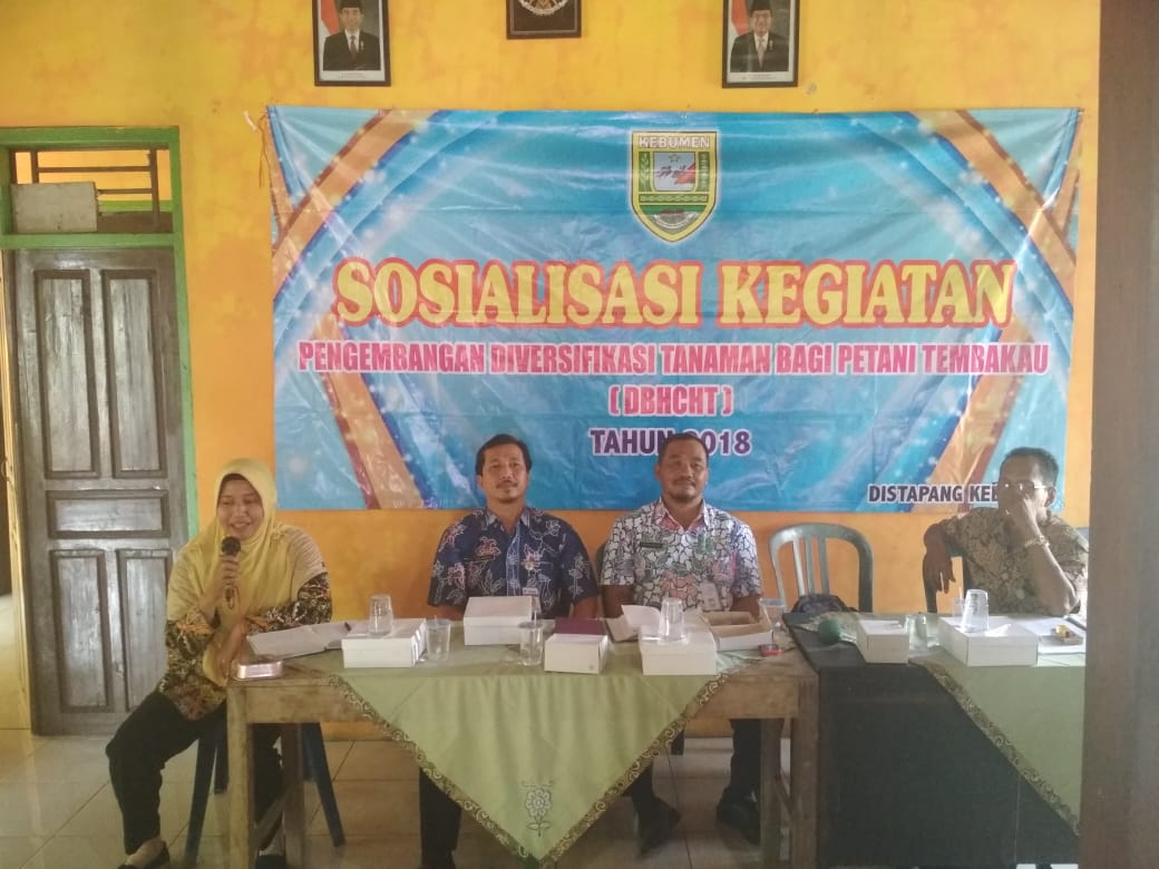 Sosialisasi Kegiatan Pengembangan Diversifikasi Tanaman Bagi Petani Tembakau. ( Bantuan Bibit Lada ) Desa Sendangdalem Padureso.